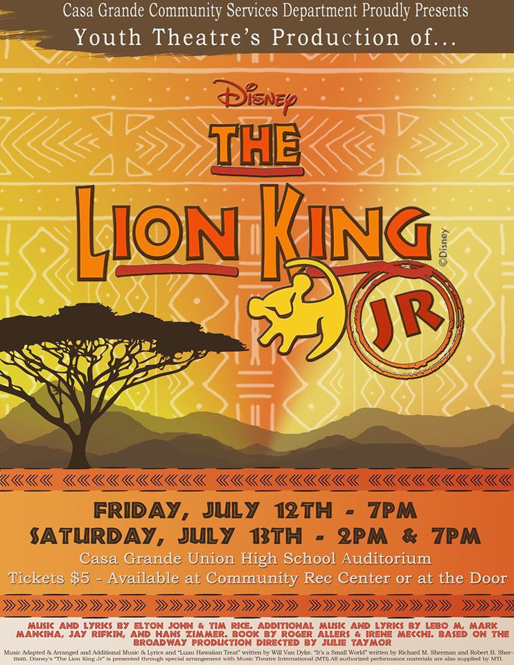 Lion King Jr. poster